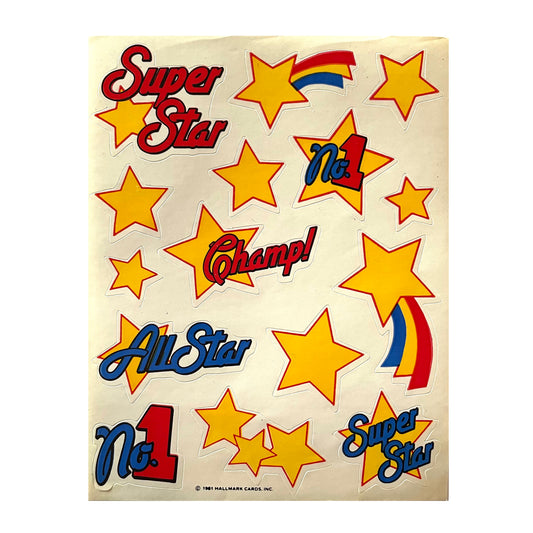 HALLMARK: Yellow Star Stickers