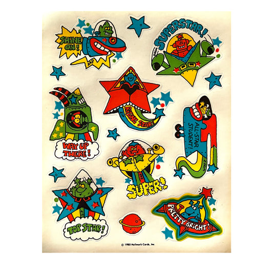 HALLMARK: Comical Spaceships Stickers