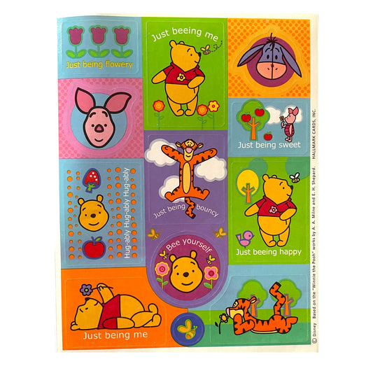 HALLMARK: Winnie the Pooh Square Stickers