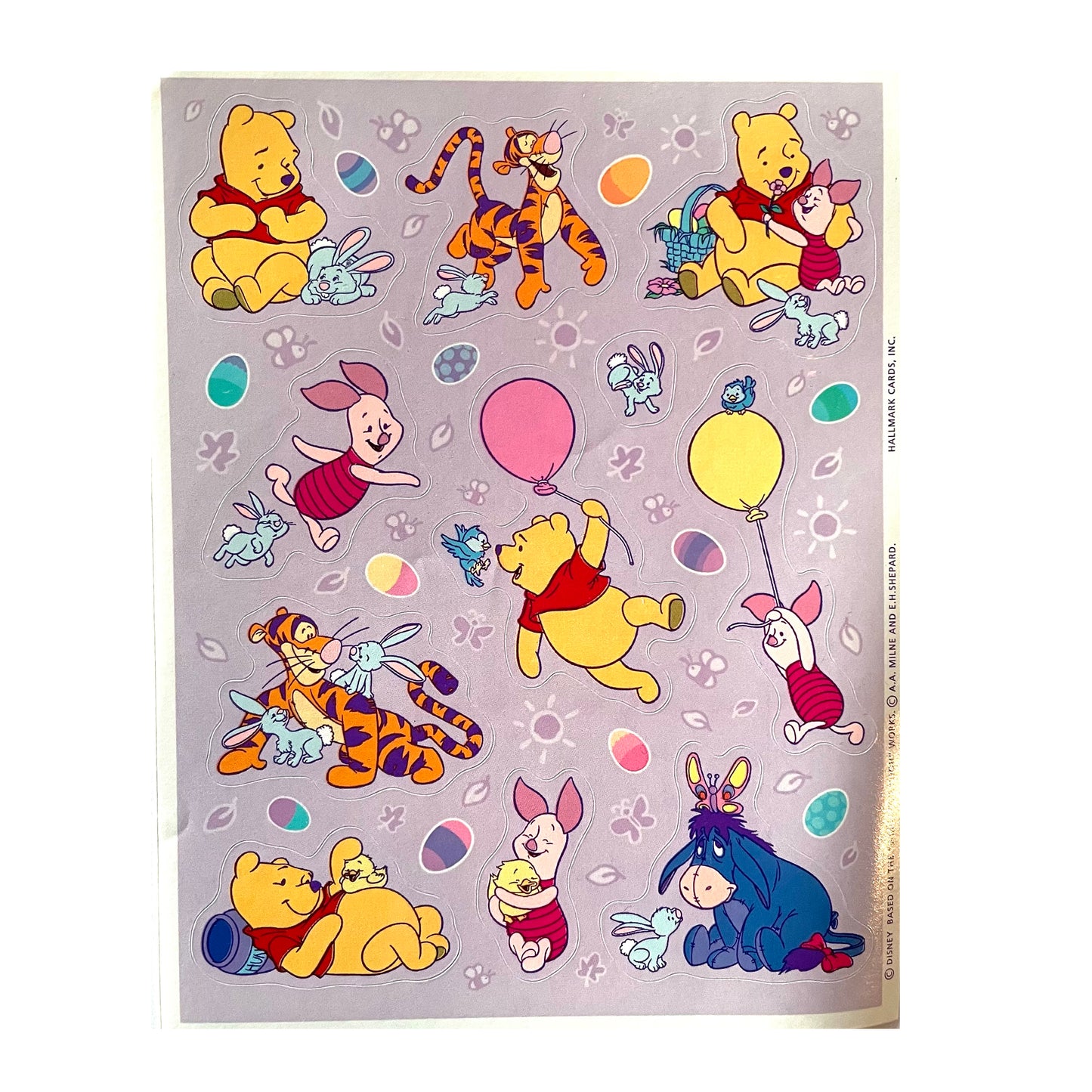 HALLMARK: Winnie the Pooh Easter Party Stickers