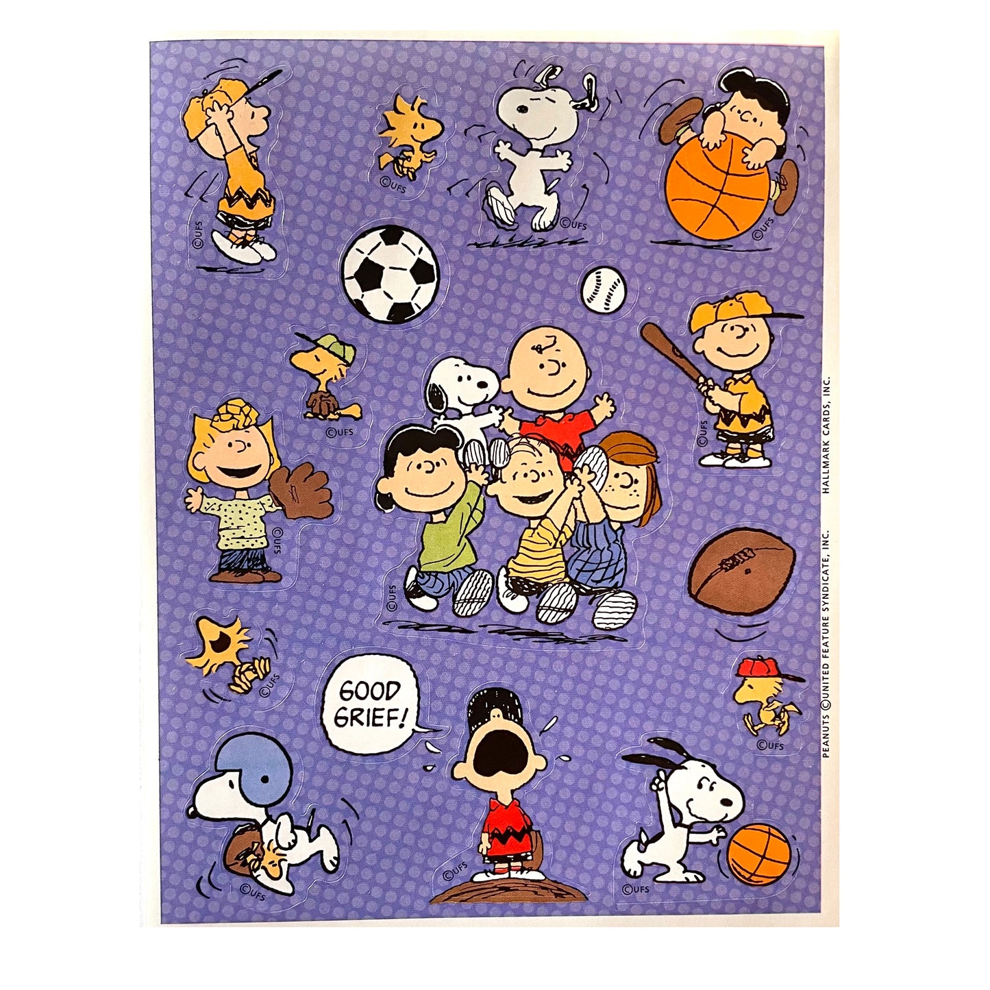 HALLMARK: Snoopy Sports Stickers