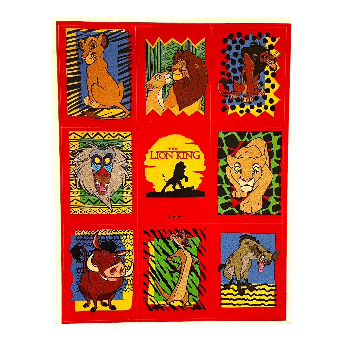 HALLMARK: Lion King Stickers
