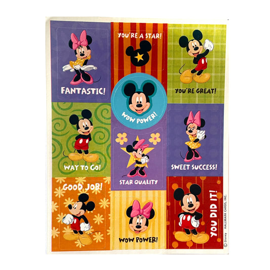 HALLMARK: Mickey Mouse Square Stickers
