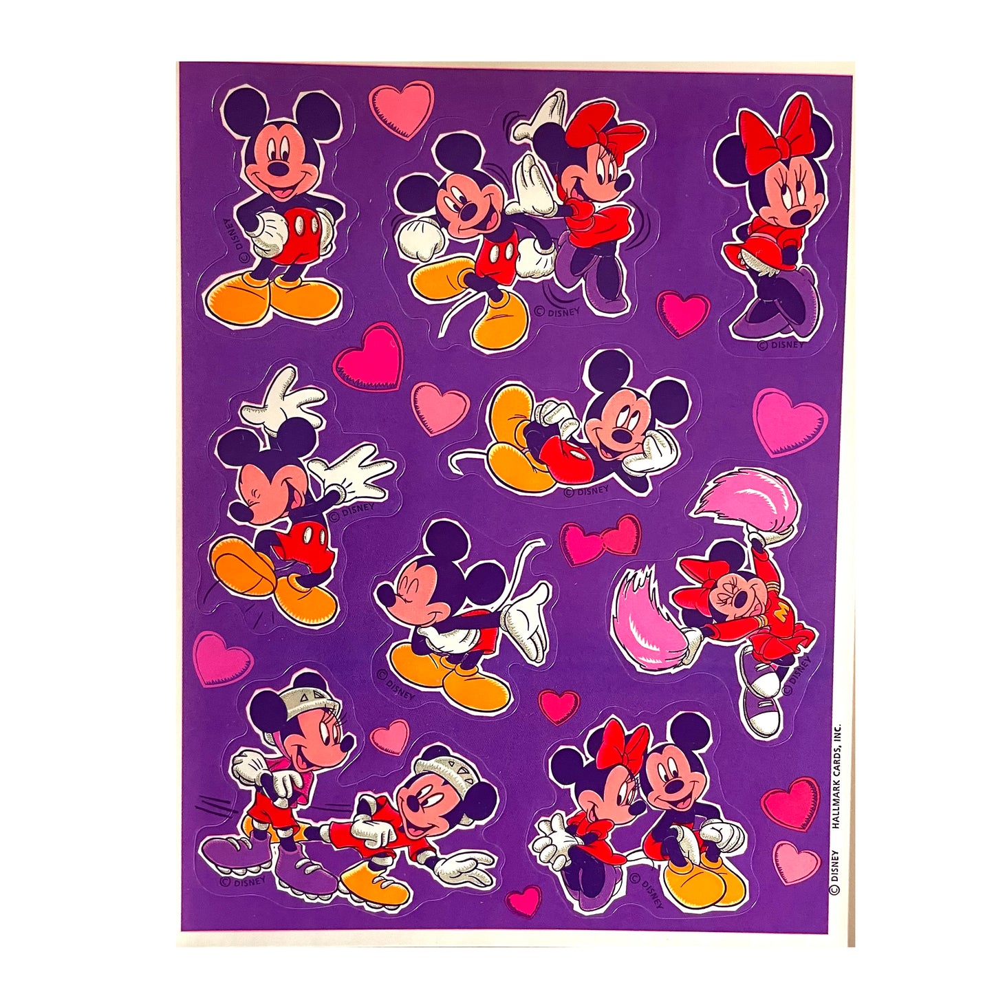 HALLMARK: Mickey and Minnie Sweetheart Stickers