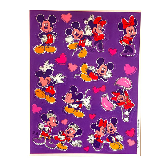 HALLMARK: Mickey and Minnie Sweetheart Stickers