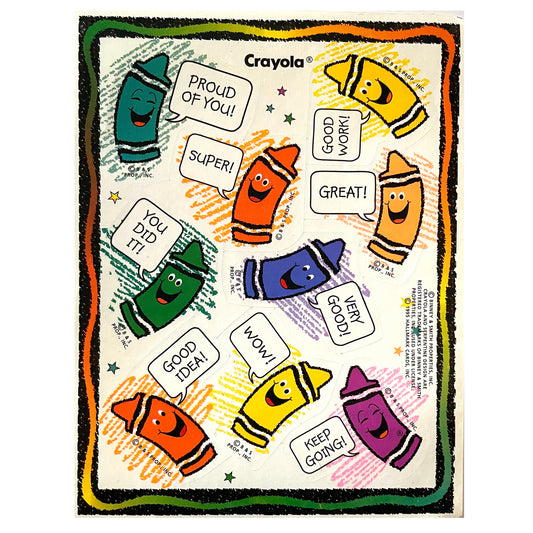 HALLMARK: Crayola Crayons Stickers