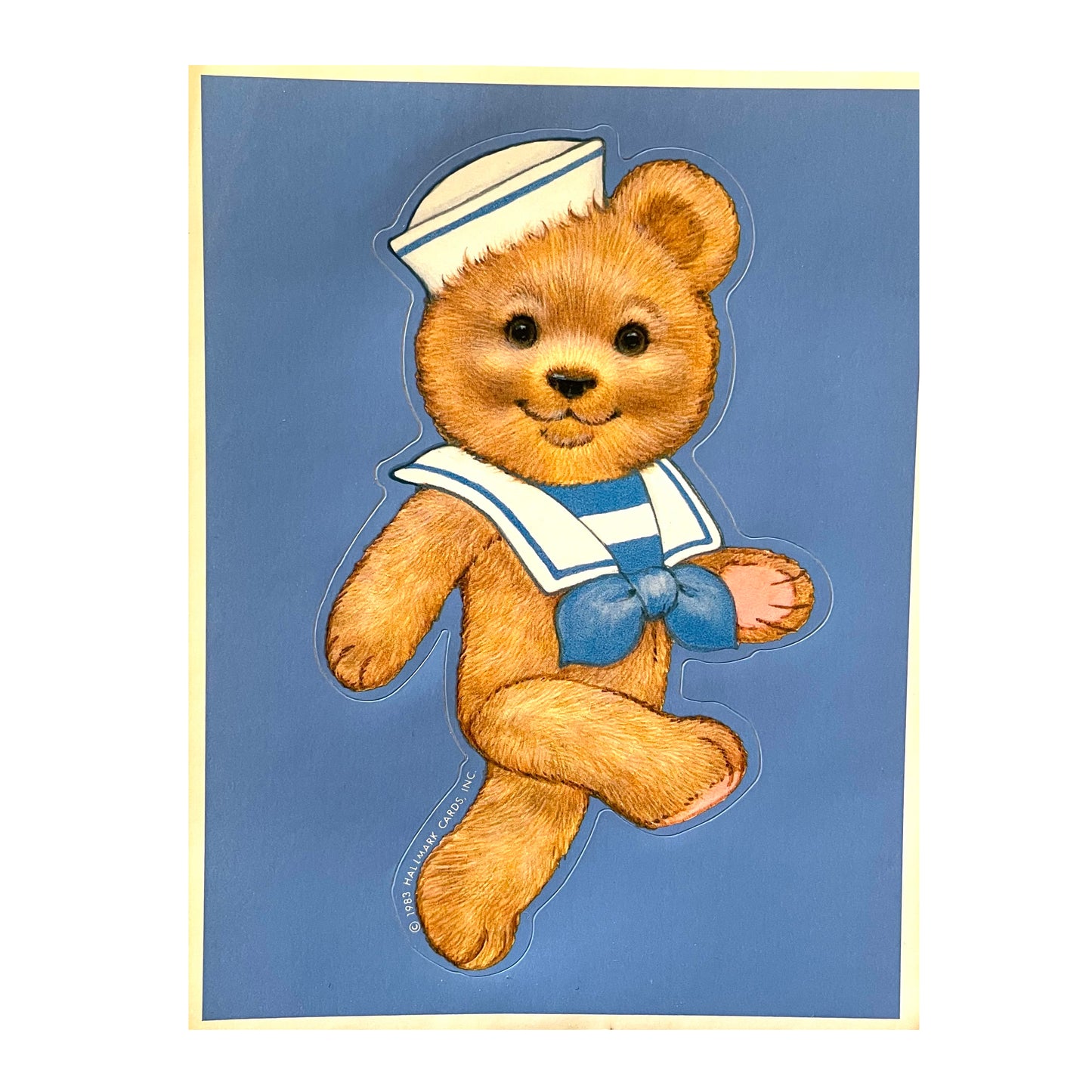 HALLMARK: Sailor Bear - Blue XL Sticker
