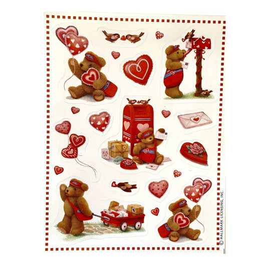 HALLMARK: Valentine's Day Teddy Bear Stickers