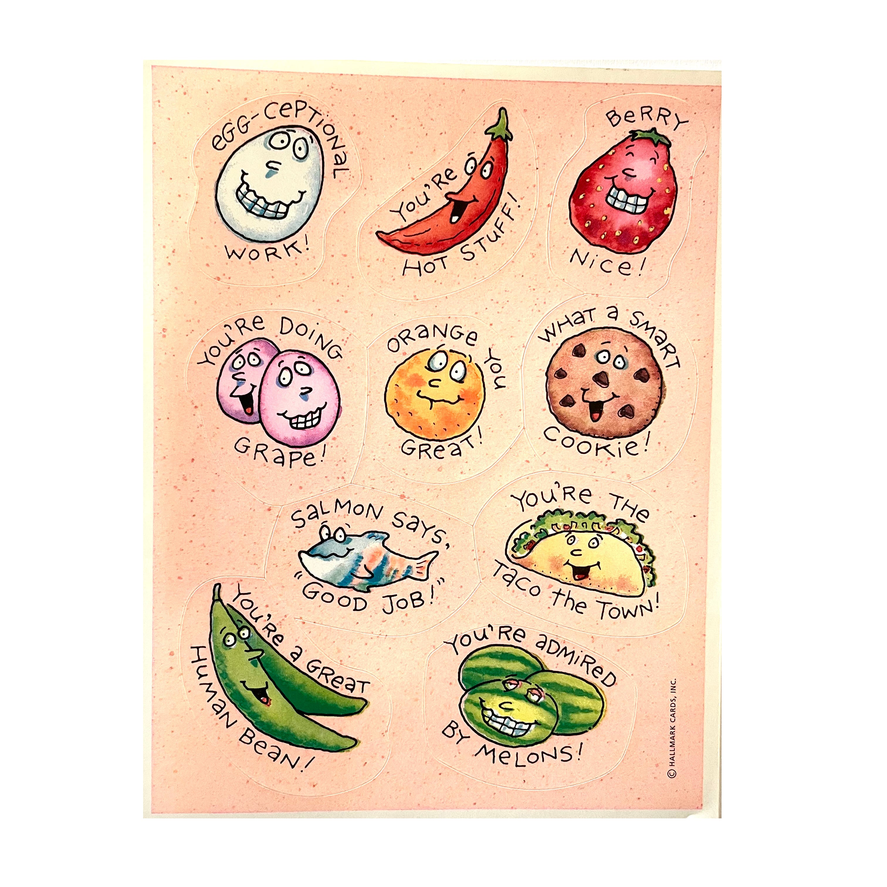 Hellwig Sticker HALLMARK: Talking Foods Stickers – Sticker Stash Outlet