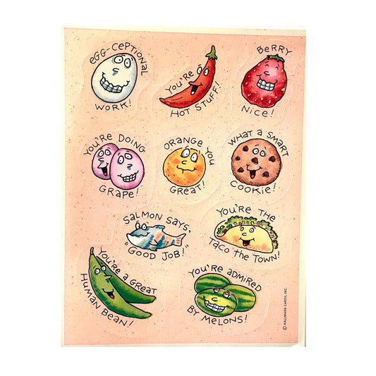 HALLMARK: Talking Foods Stickers