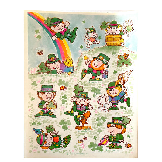 HALLMARK: St. Patrick's Day Busy Leprechauns with Rainbow Stickers