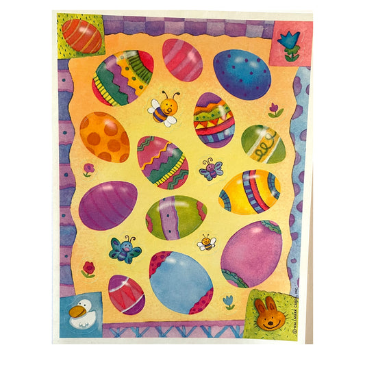 HALLMARK: Easter Painted Eggs and Butterfly Stickers