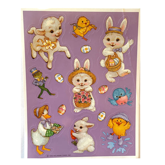 HALLMARK: Easter Lamb, Bunny & Chick Stickers