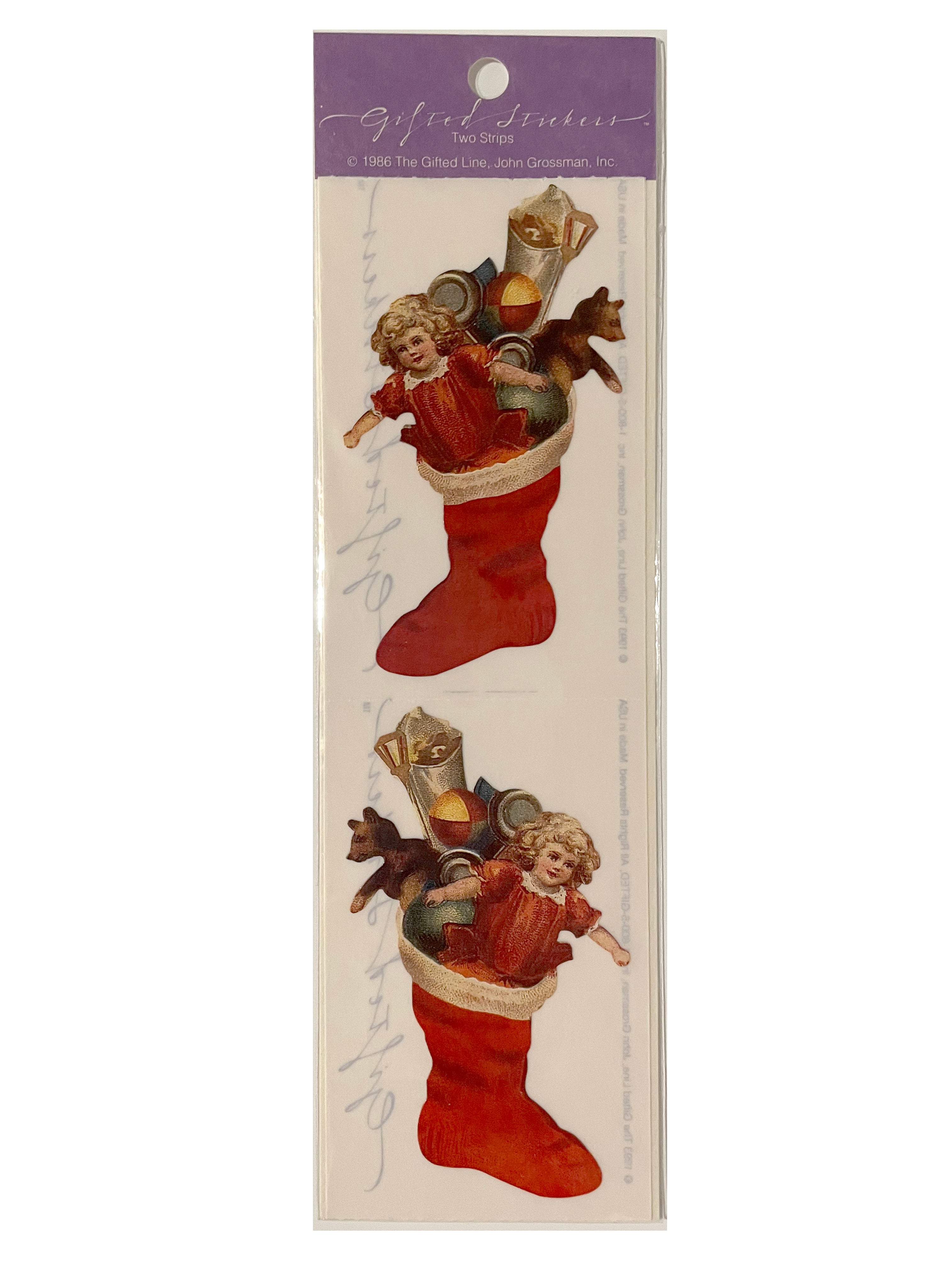 GIFTED LINE: Strips - Christmas Stocking Stickers – Sticker Stash Outlet