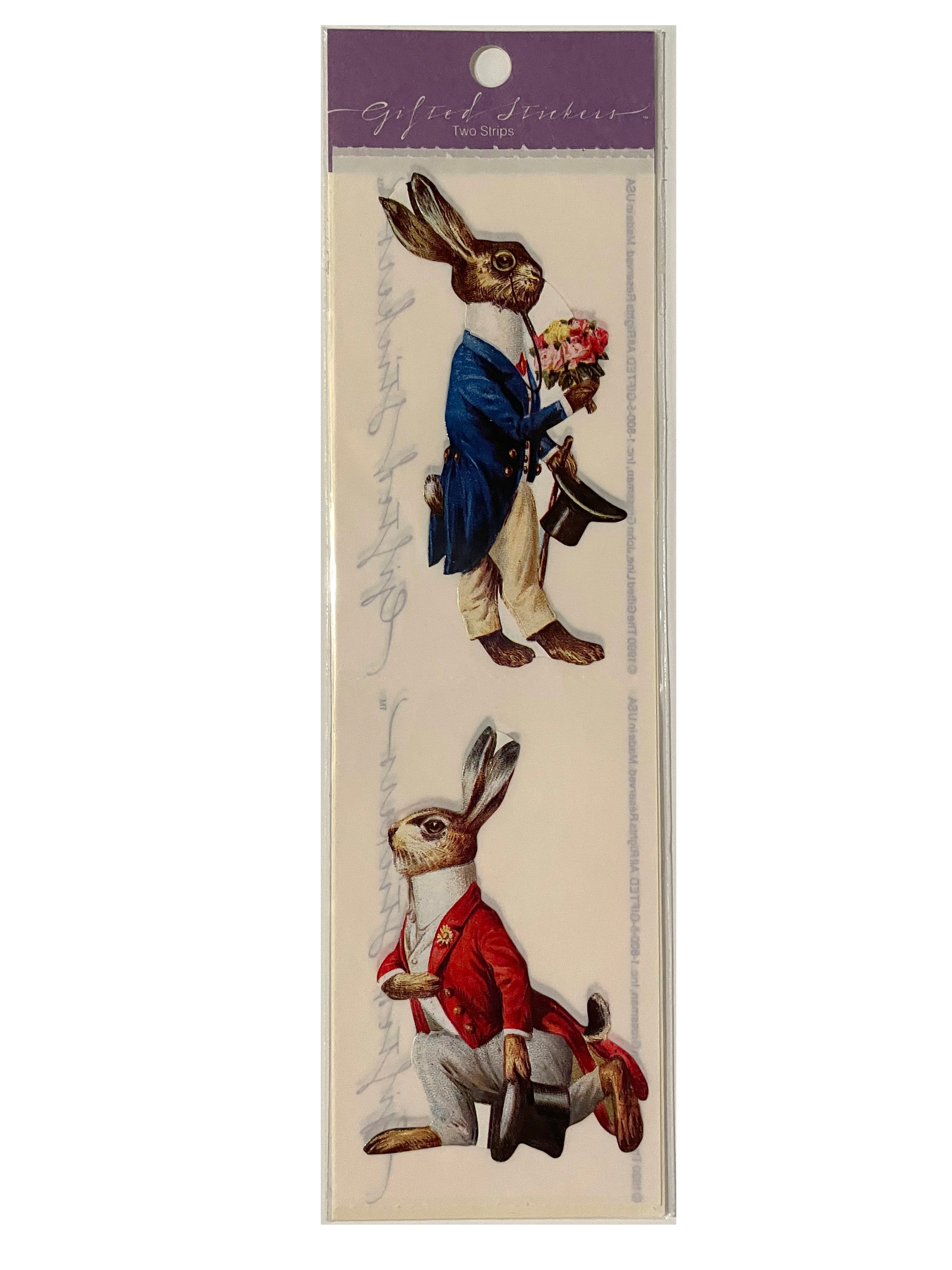 GIFTED LINE: Strips - English Rabbits Stickers – Sticker Stash Outlet