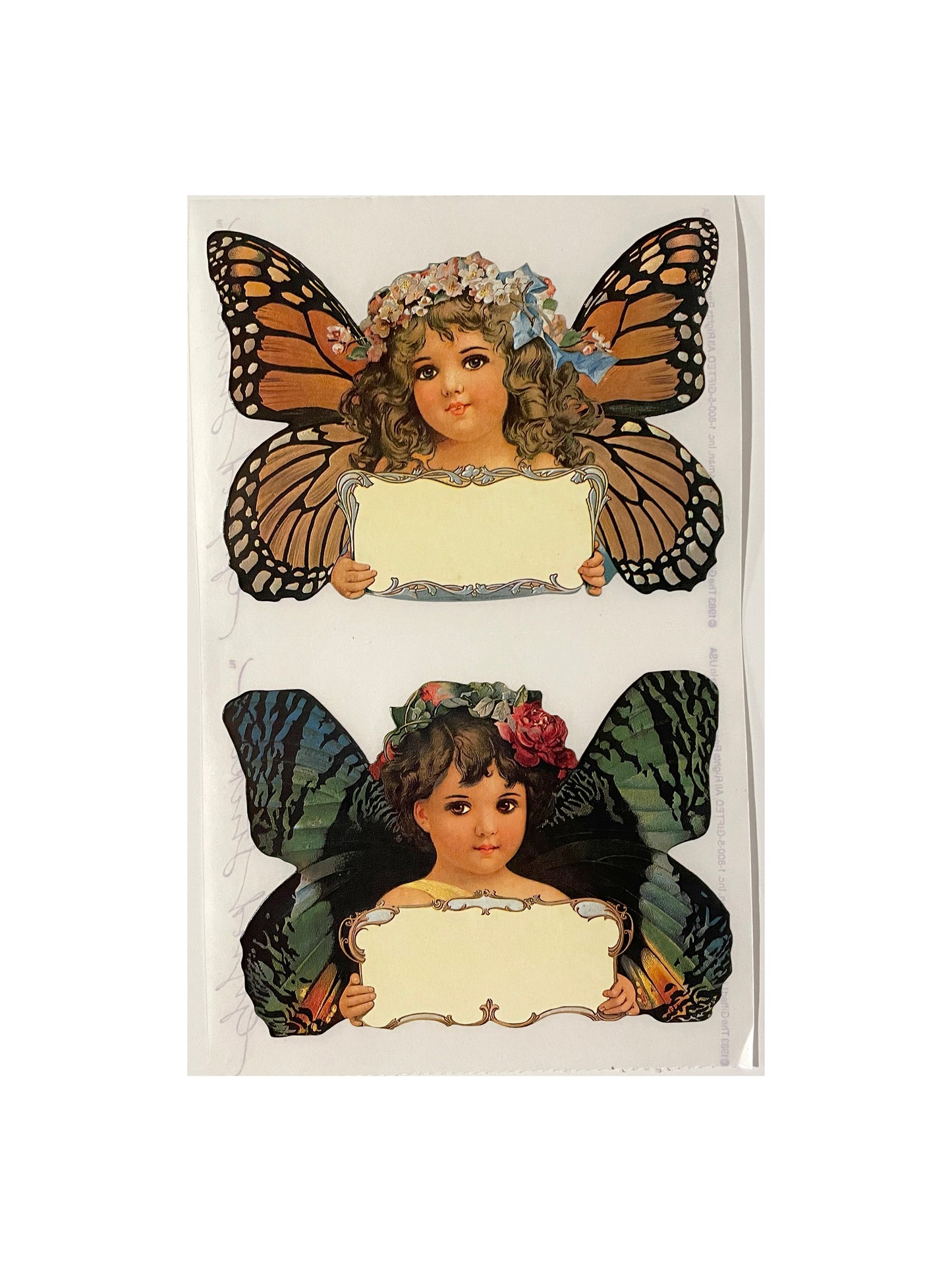 GIFTED LINE: Butterfly Angel Name Tag Stickers