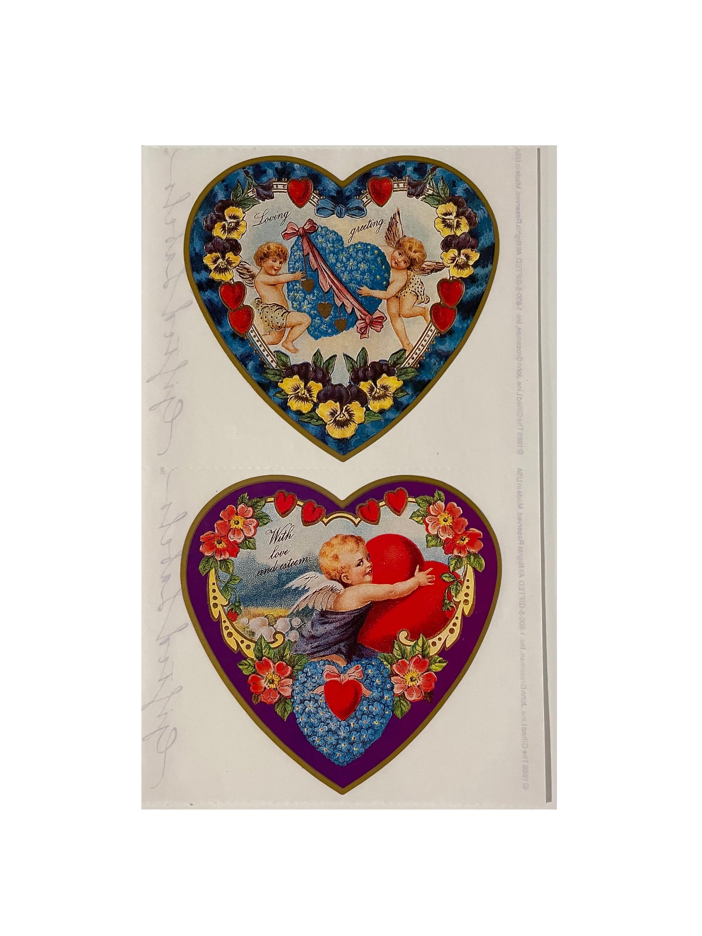 GIFTED LINE: Heavenly Heart Shaped Valentines Stickers