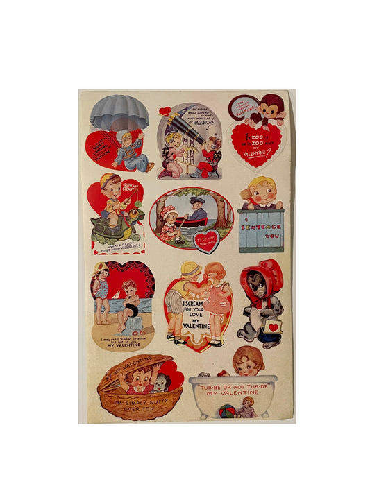 GIFTED LINE: Vintage Valentine's Stickers