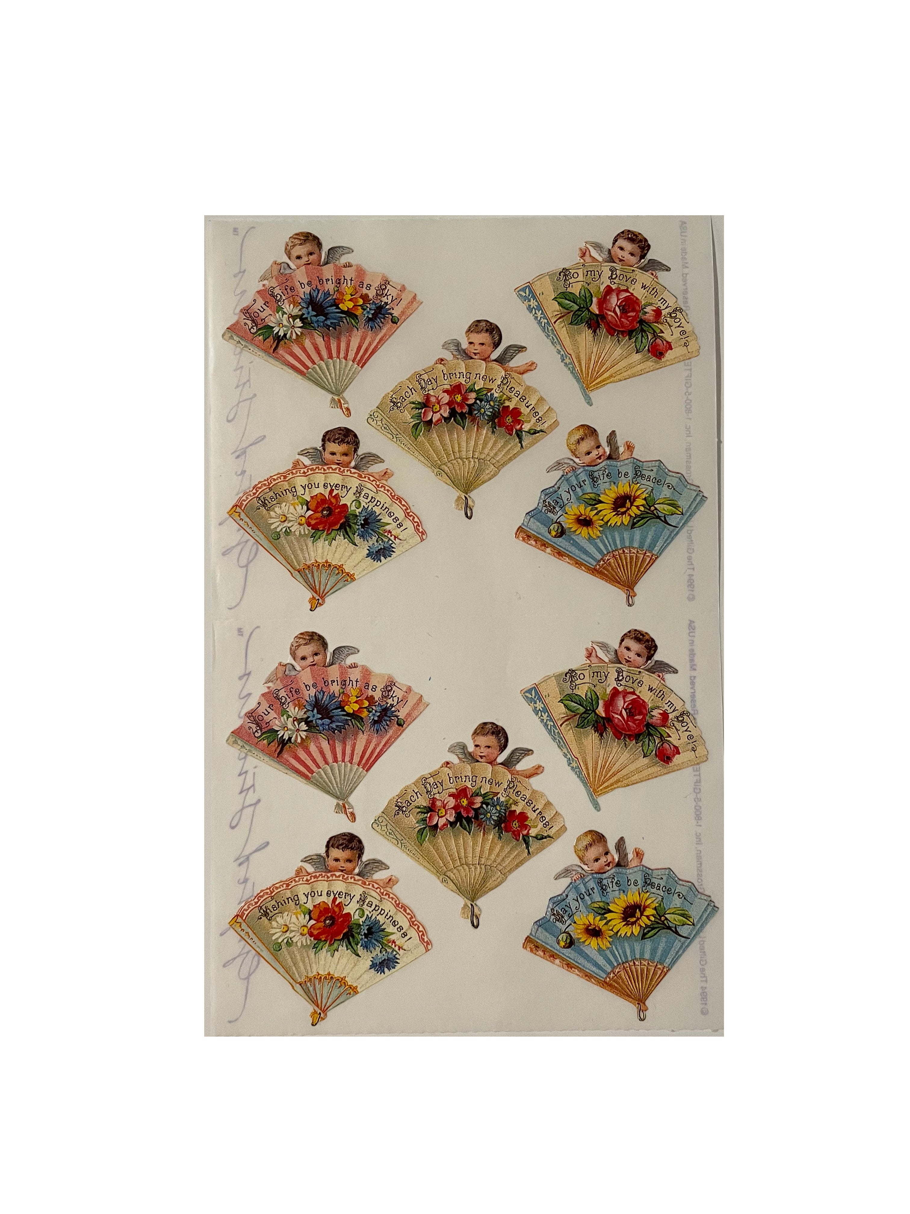 GIFTED LINE: Victorian Fans Stickers – Sticker Stash Outlet