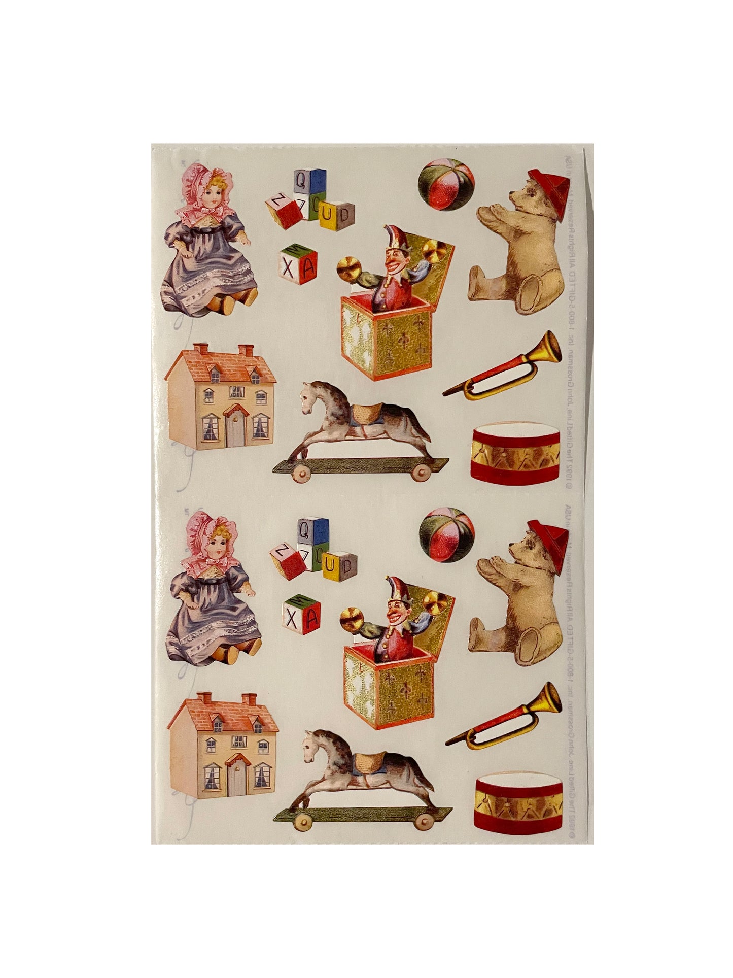 GIFTED LINE: Victorian Toys Stickers