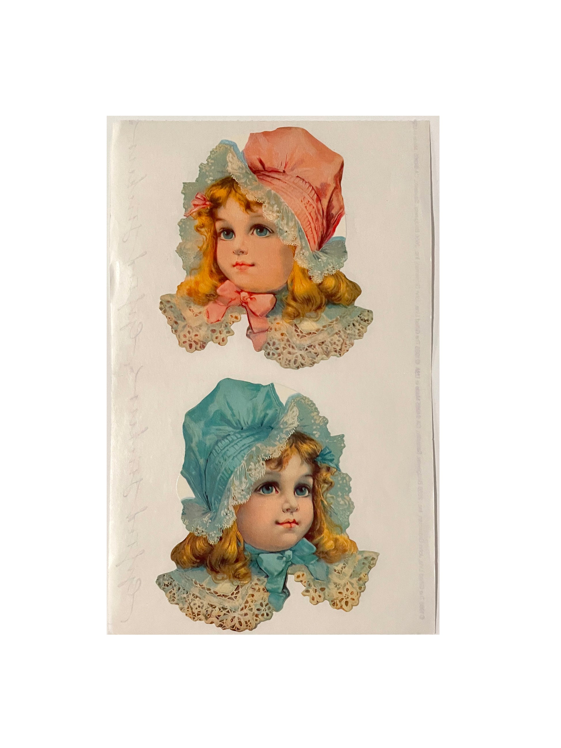 GIFTED LINE: Victorian Girls in Bonnets Stickers