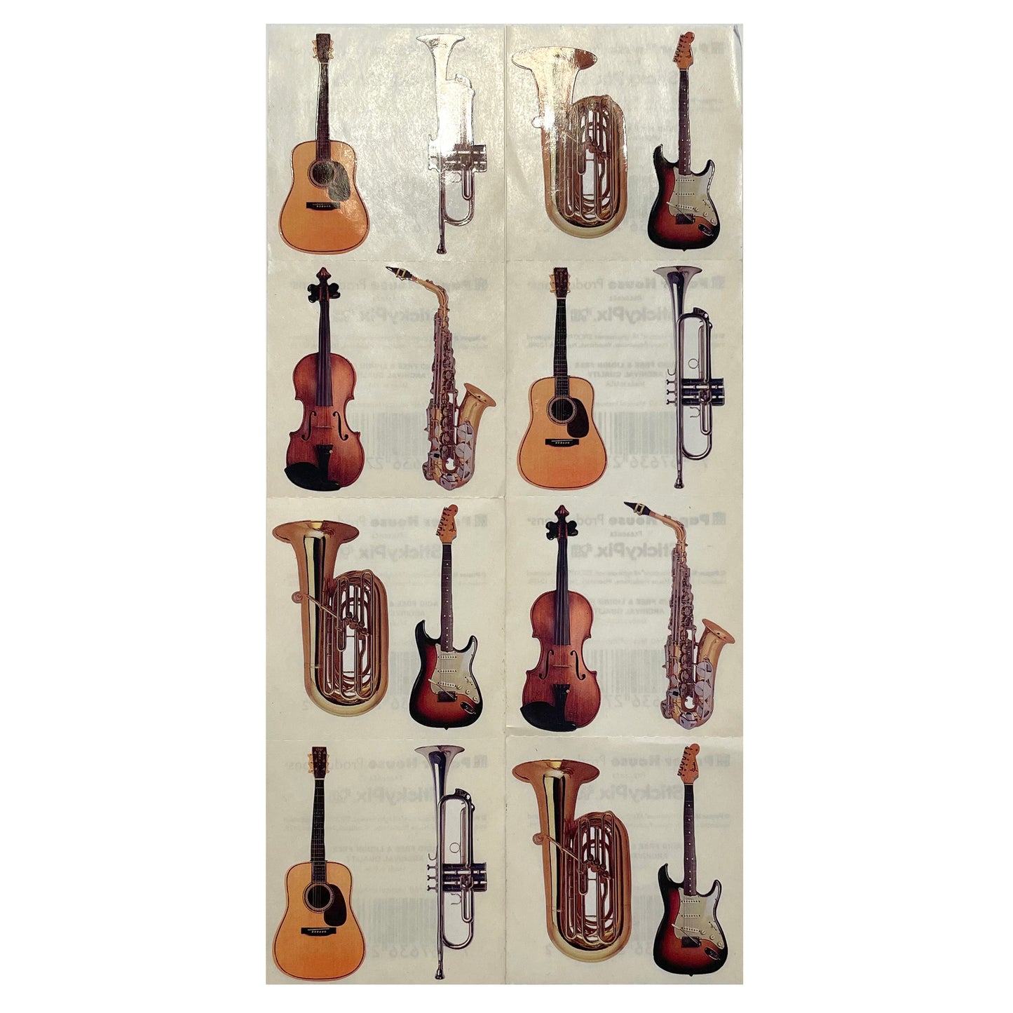 Paper House: Photoreal Musical Instruments stickers