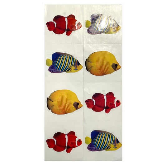 Paper House: Photoreal Tropical Fish stickers - 8 pcs