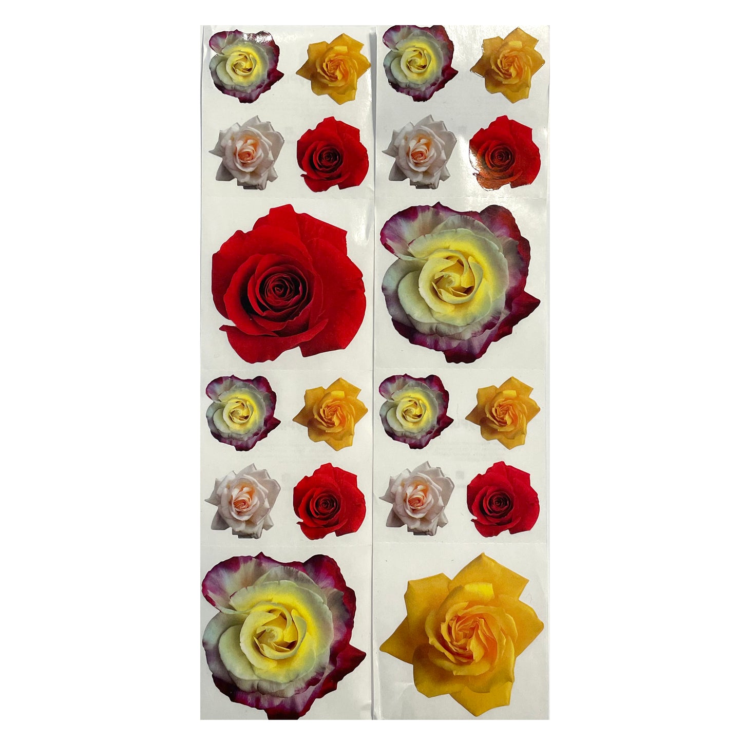 DEALS: 10 Sheets of Colored Rose Stickers