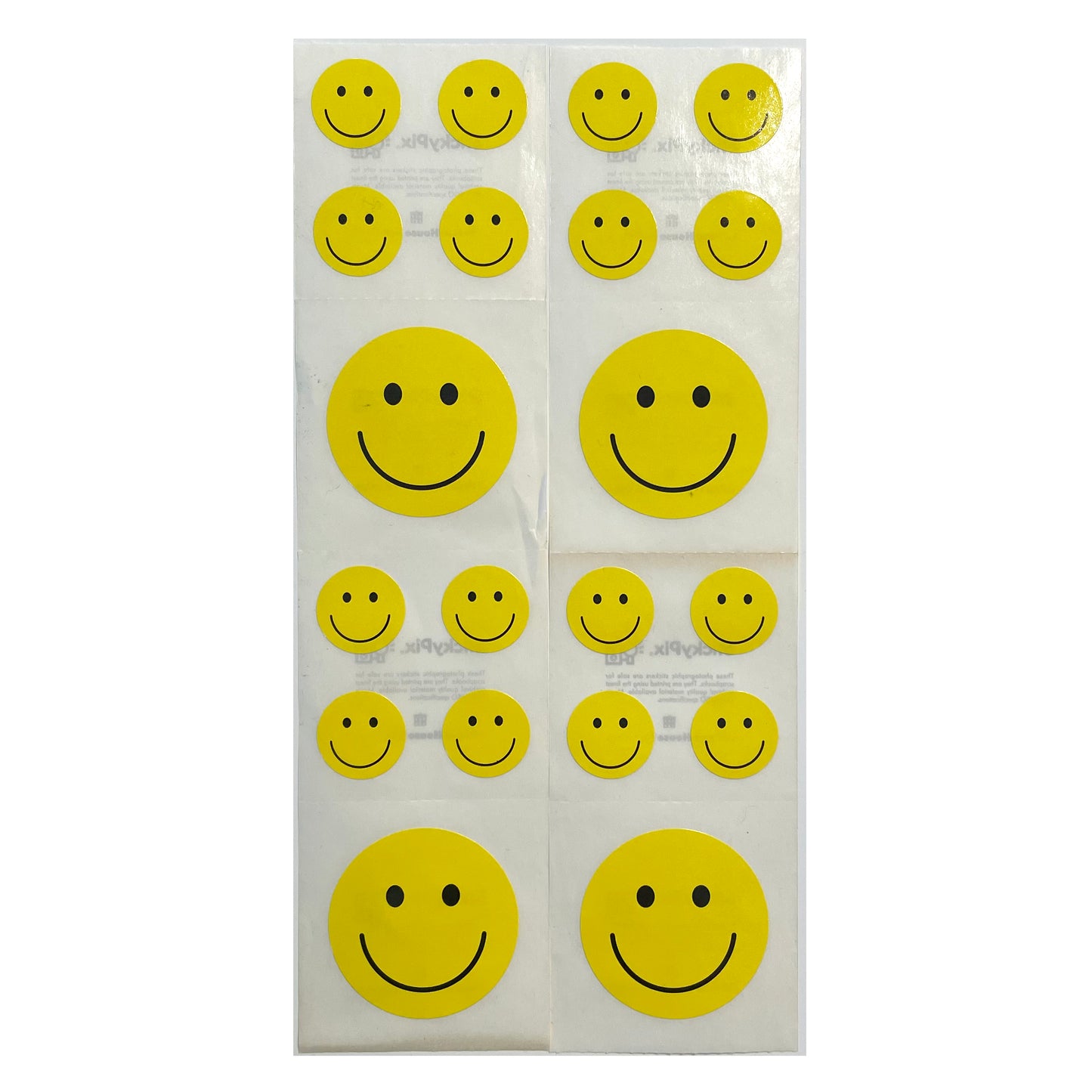 Paper House: Yellow Smiley Faces Stickers