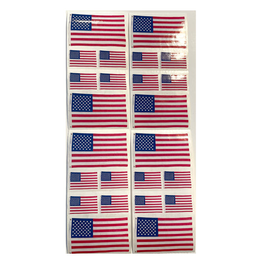 Paper House: United States Flag stickers - 8 pcs