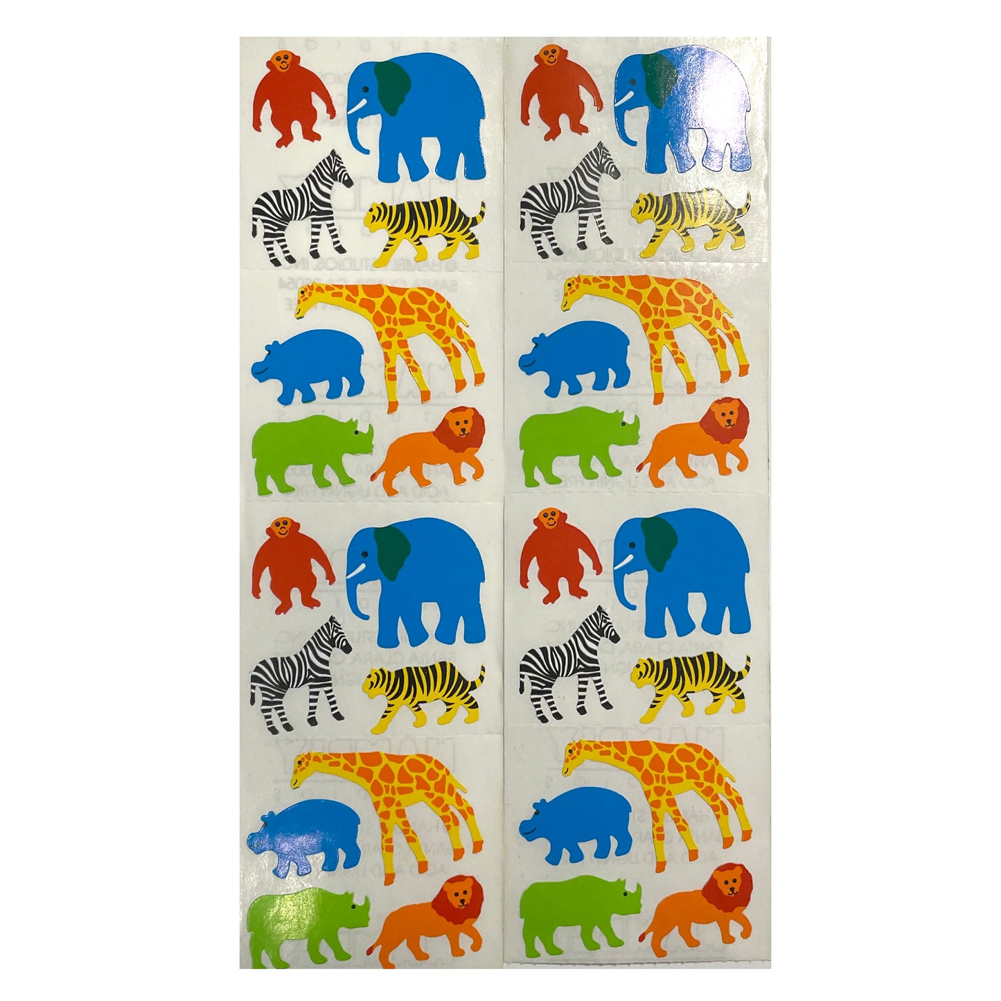HAMBLY: Paper Zoo Animals stickers
