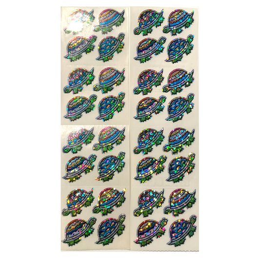 HAMBLY: Painted turtles glitter stickers