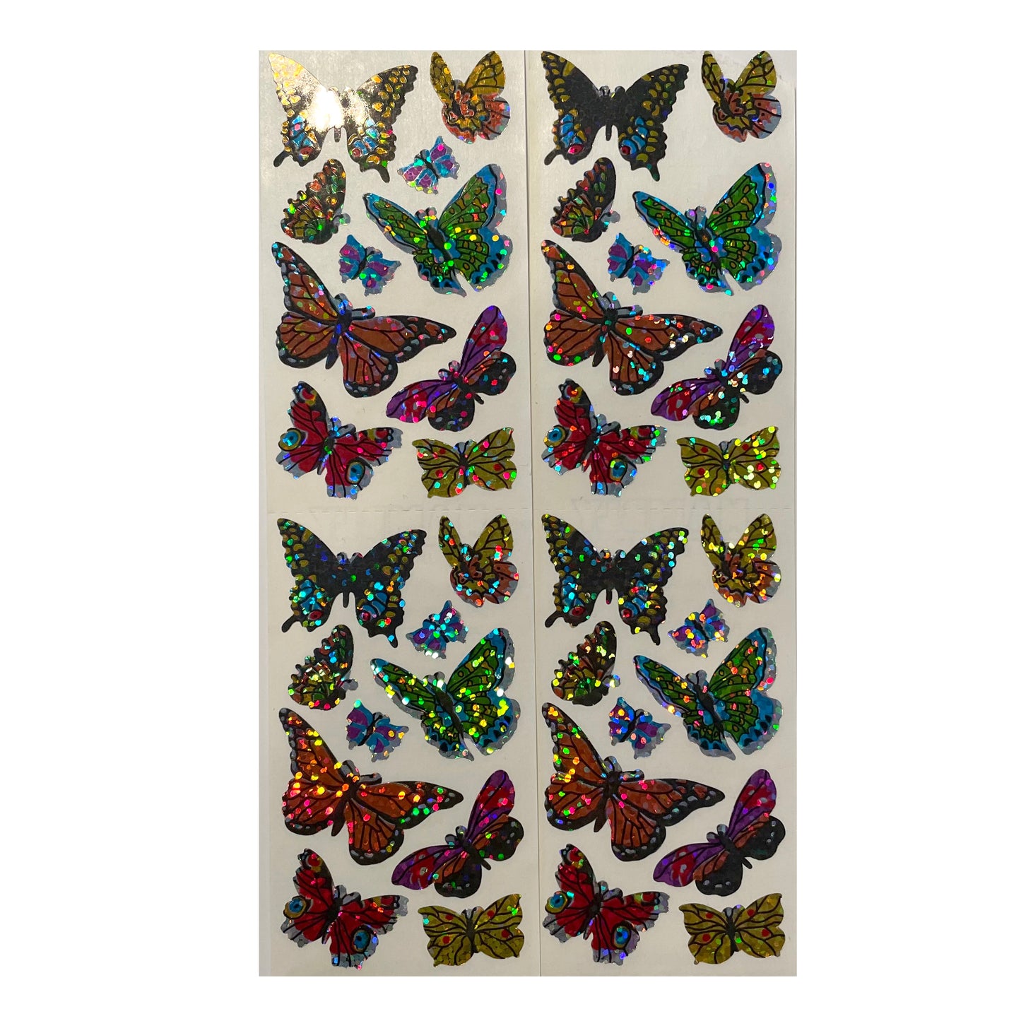 HAMBLY: Multicolor Butterfly glitter stickers