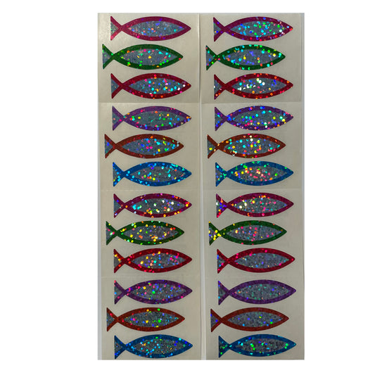 HAMBLY: Peace Fish glitter stickers