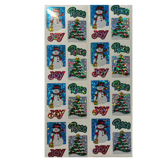 HAMBLY: Joy and Peace glitter stickers