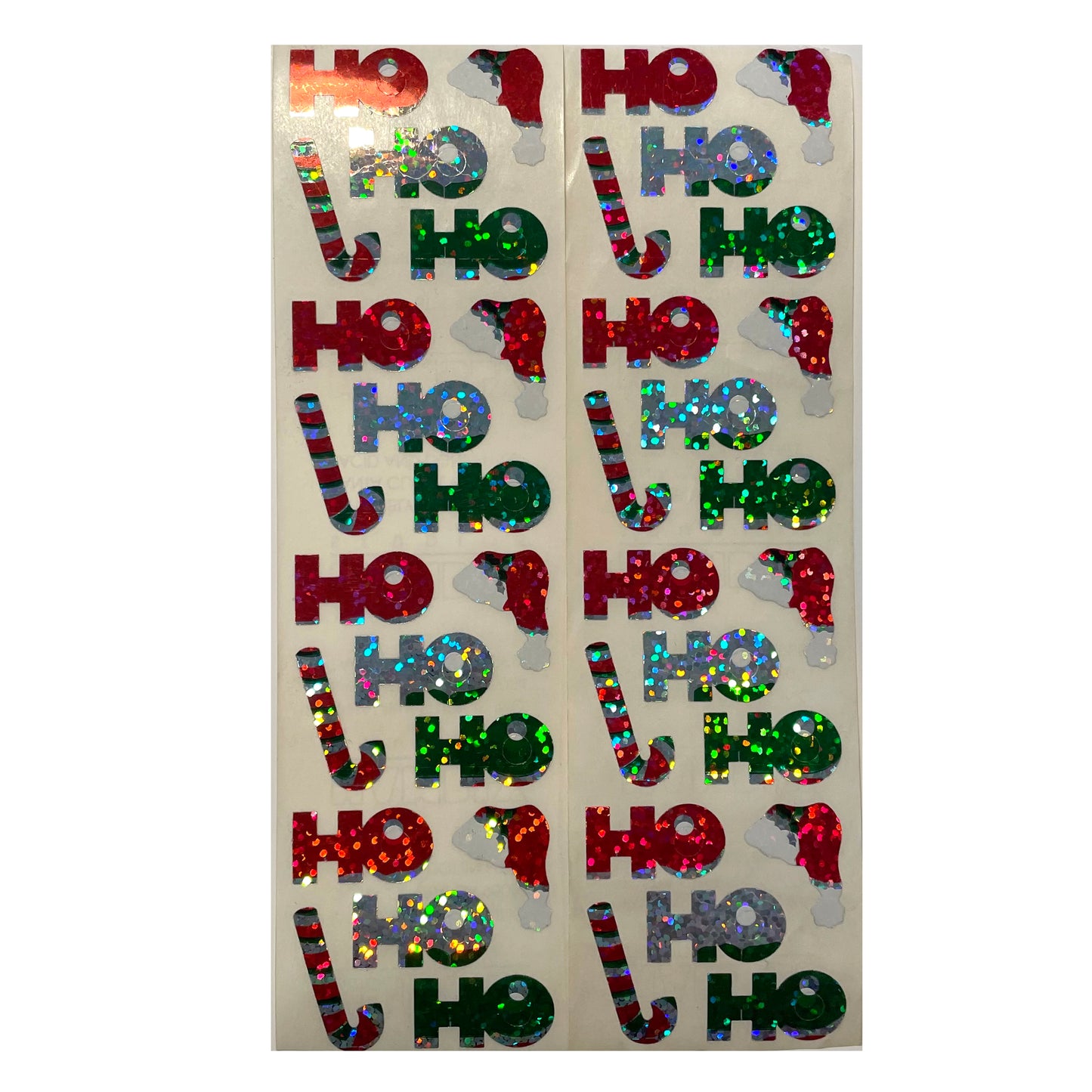 HAMBLY: Ho Ho Ho glitter stickers *RARE*