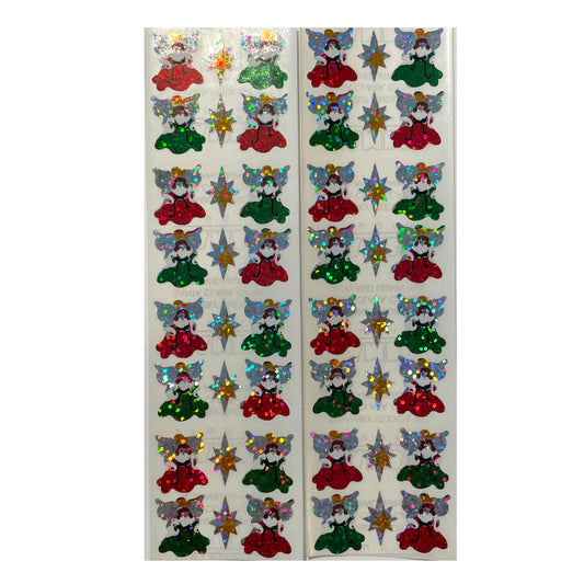 HAMBLY: Micro Angel glitter stickers