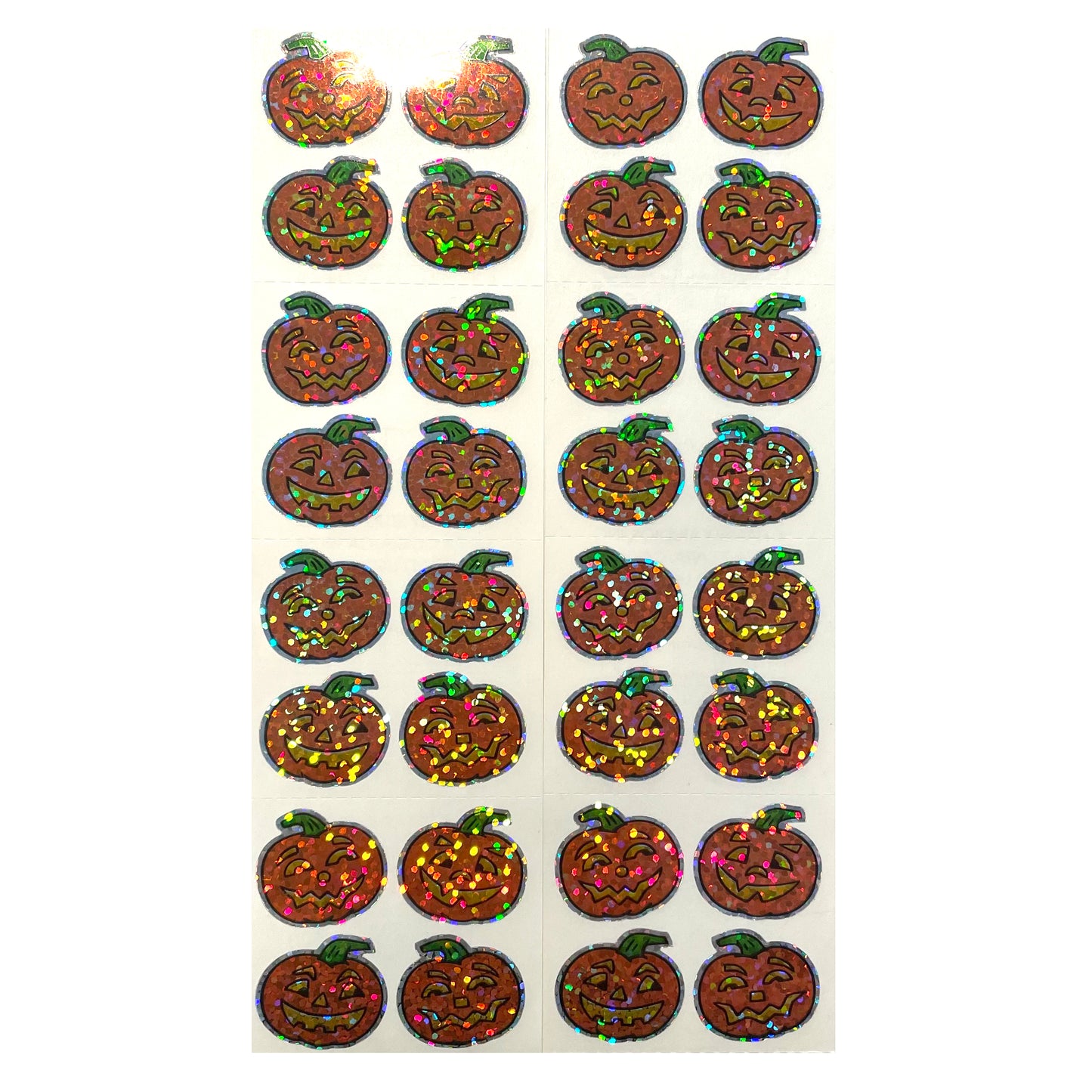 HAMBLY: Pumpkin glitter stickers