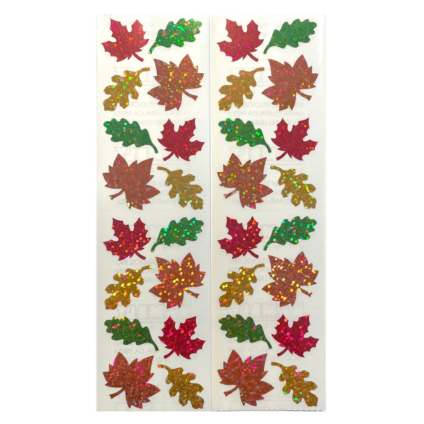 HAMBLY: Fall Leaves glitter stickers