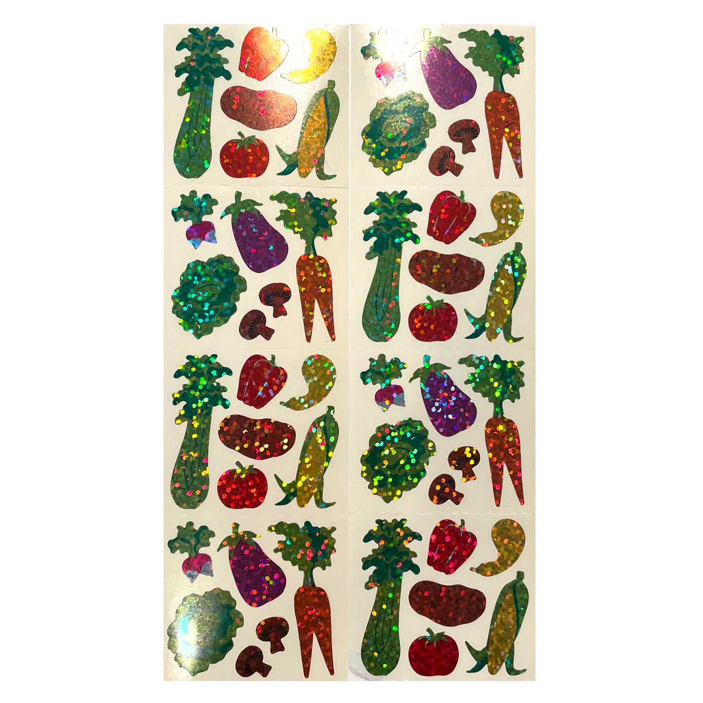 HAMBLY: Vegetables glitter stickers