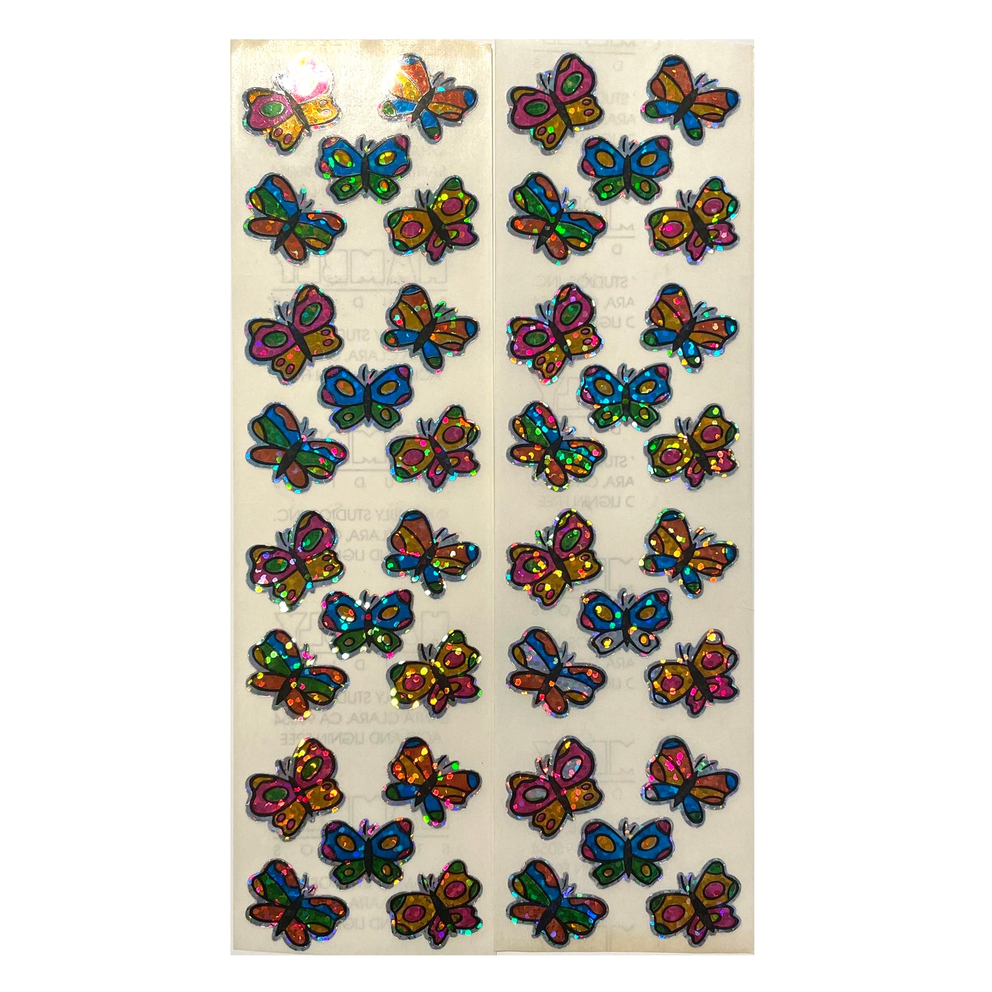 HAMBLY:Micro Cartoon Butterfly glitter stickers