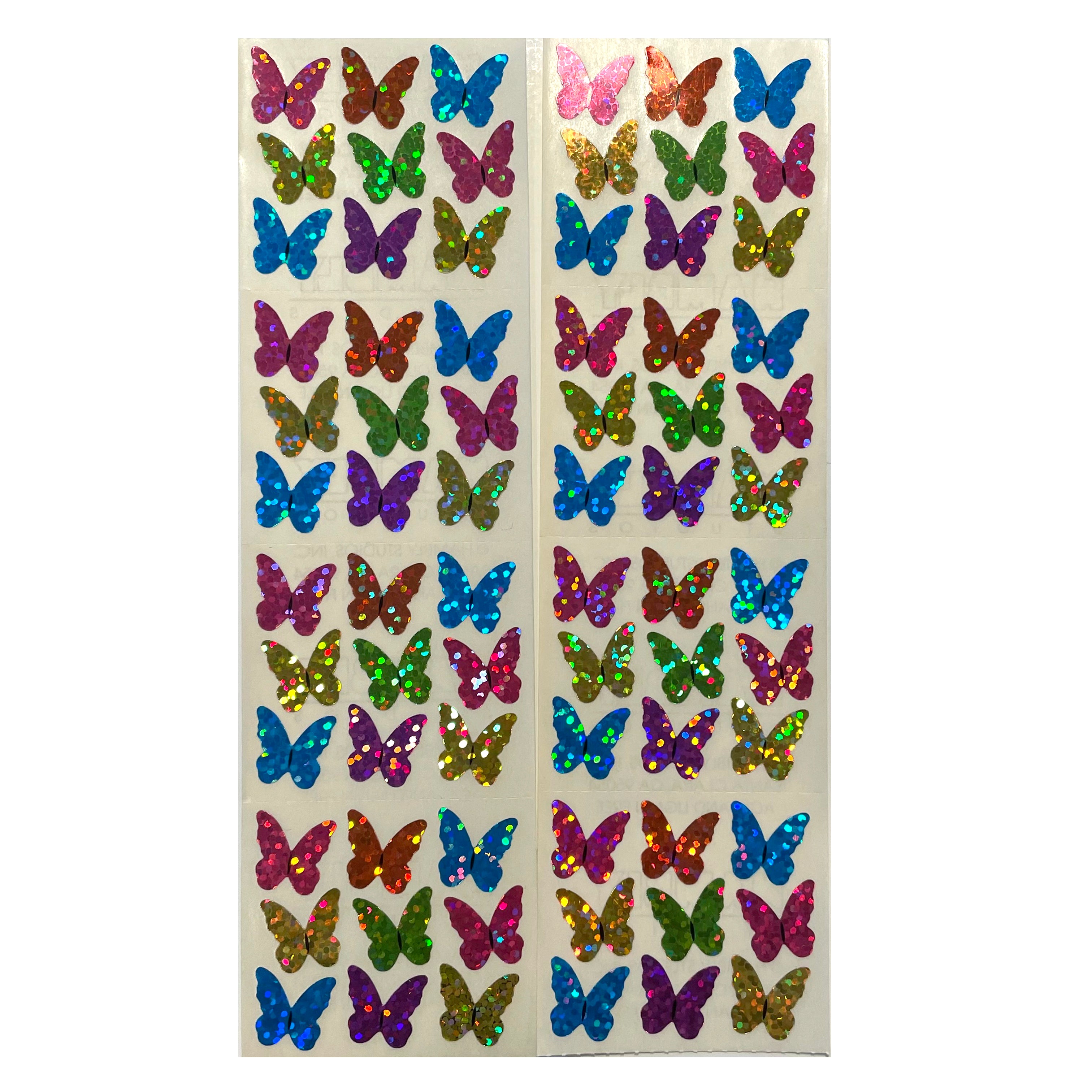 Micro Line Sticker HAMBLY: Micro Bright Butterfly glitter stickers – Sticker Stash Outlet