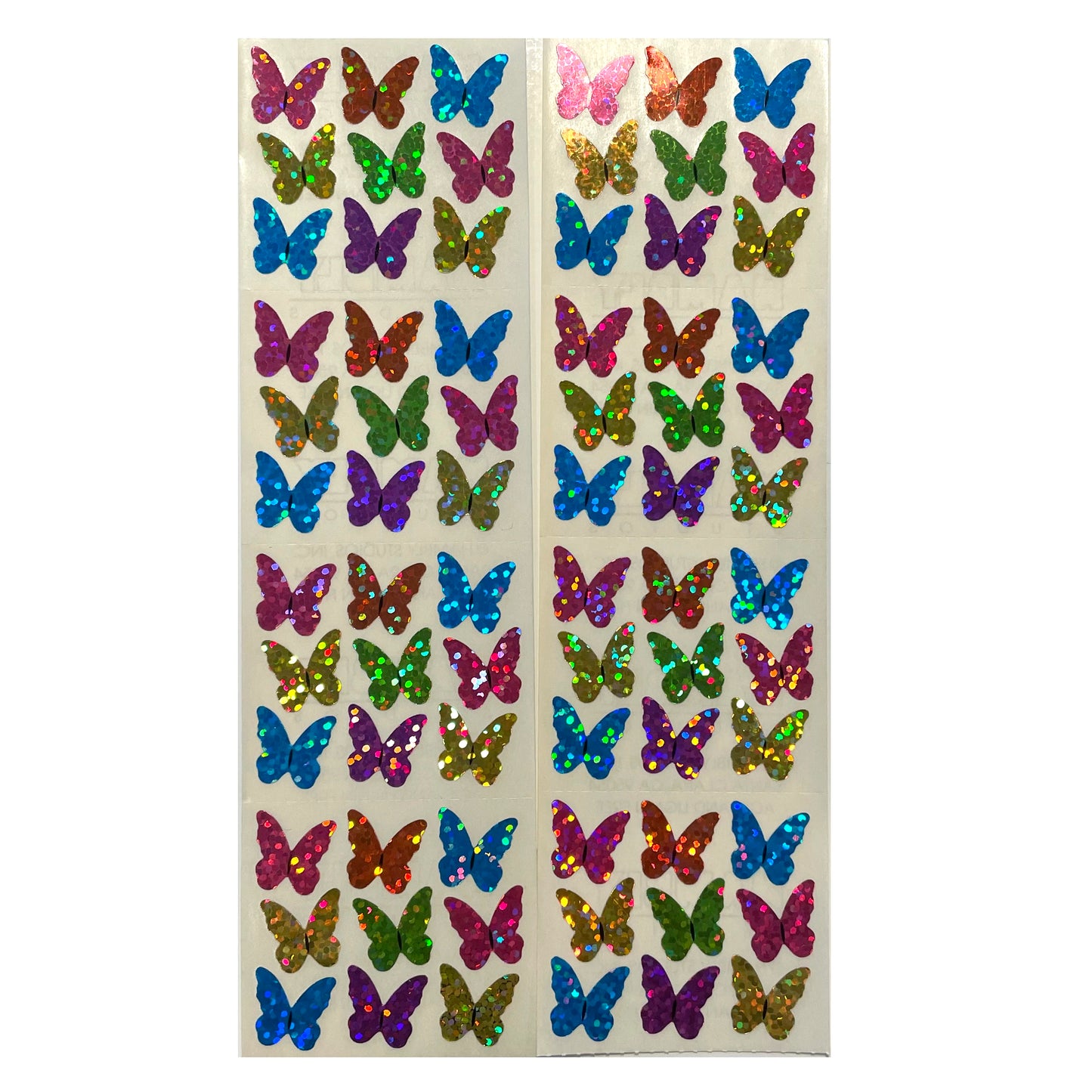 HAMBLY: Micro Bright Butterfly glitter stickers