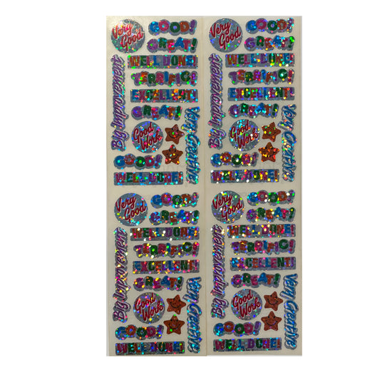 HAMBLY: Great Work Teacher glitter stickers