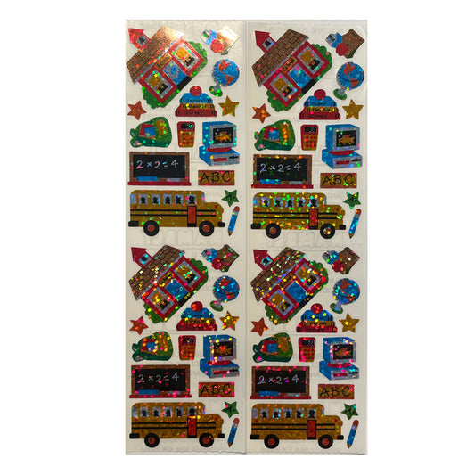 HAMBLY: Back to School glitter stickers