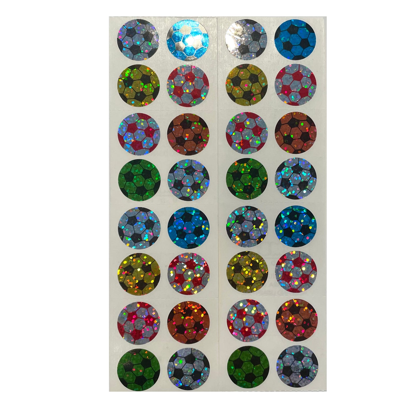HAMBLY: Soccer Ball glitter stickers
