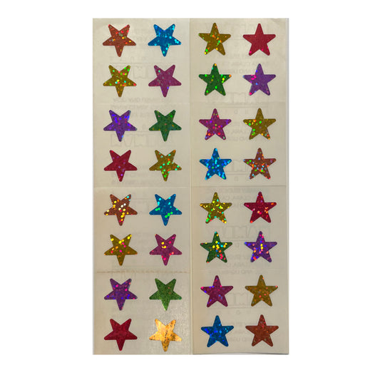 HAMBLY: Multicolor Stars glitter stickers