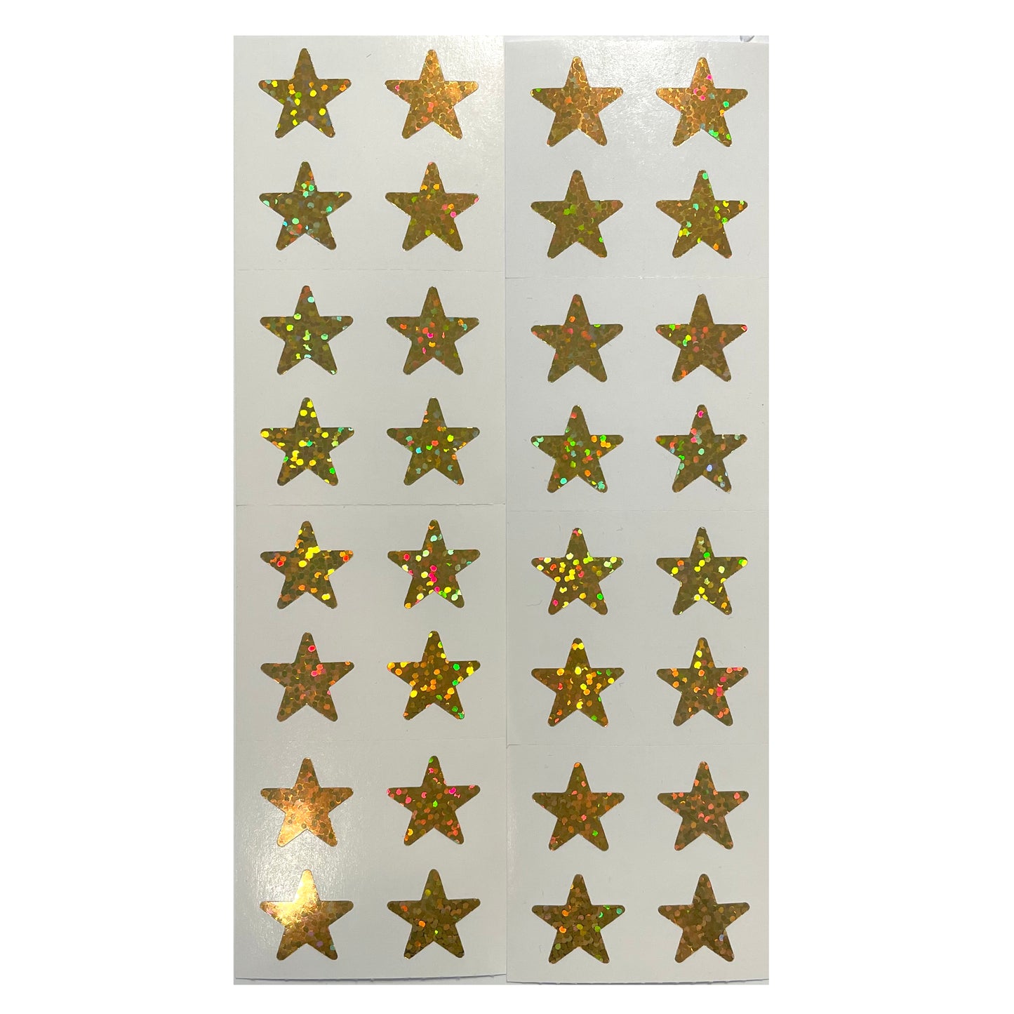 HAMBLY: Gold Star glitter stickers