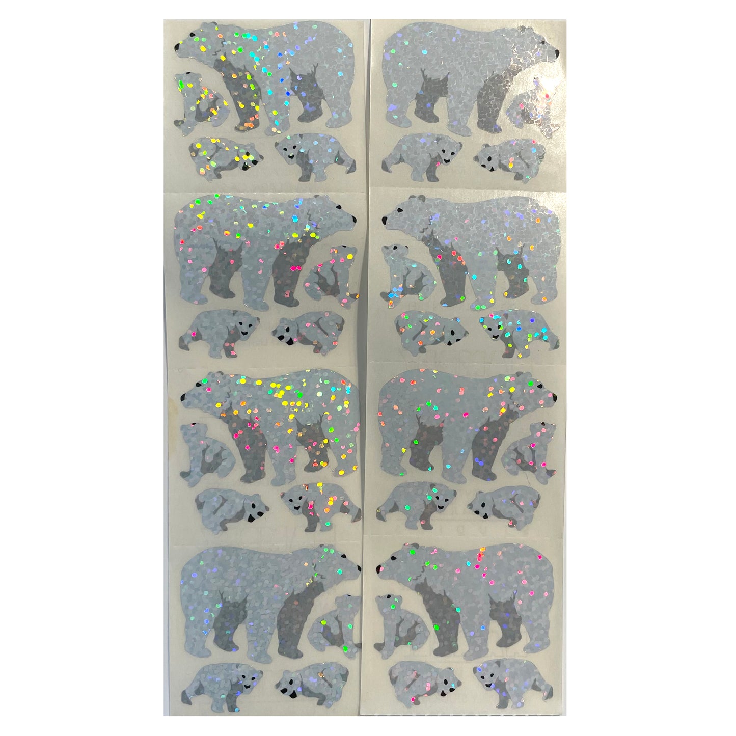 HAMBLY: Polar Bear glitter stickers