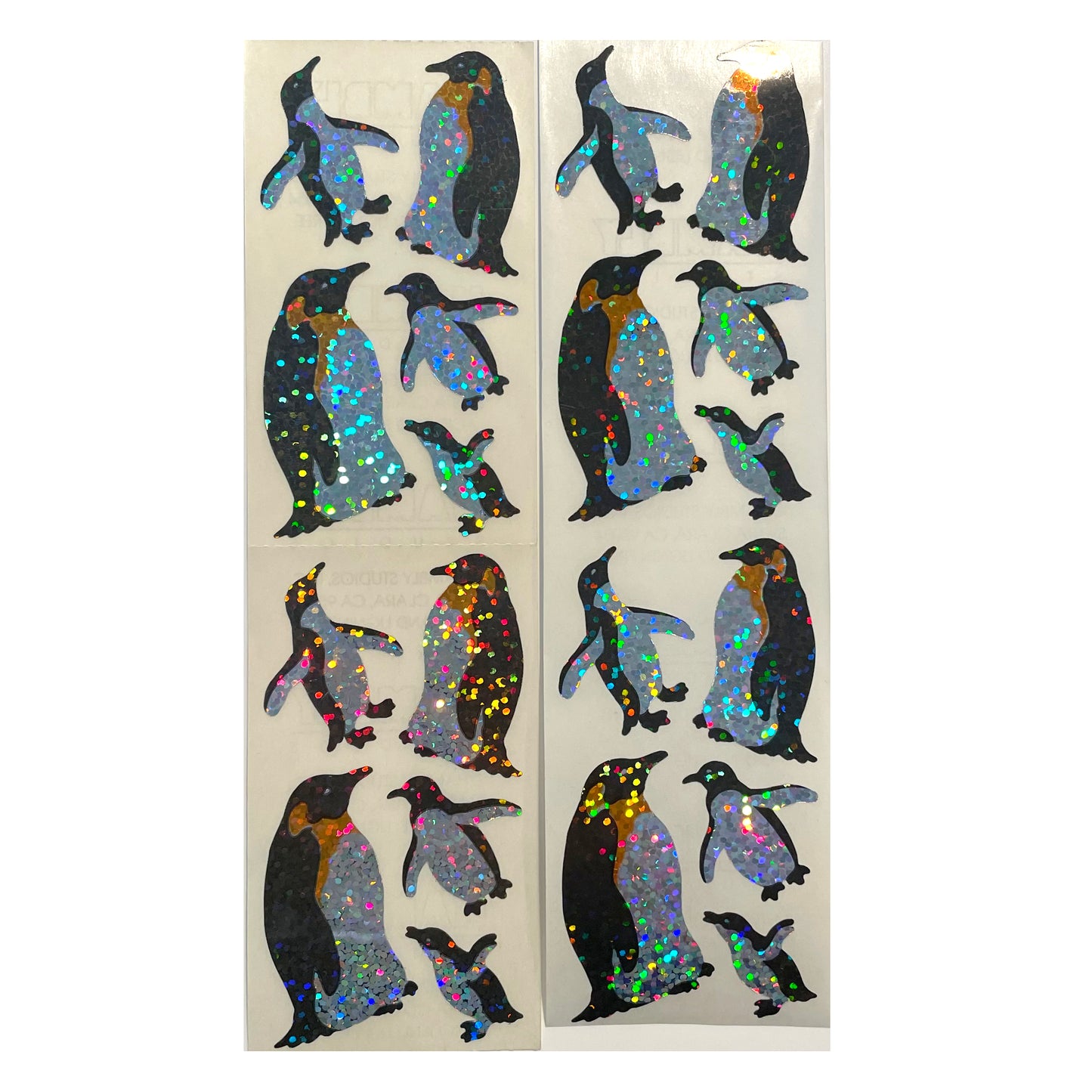 HAMBLY: Penguin glitter stickers